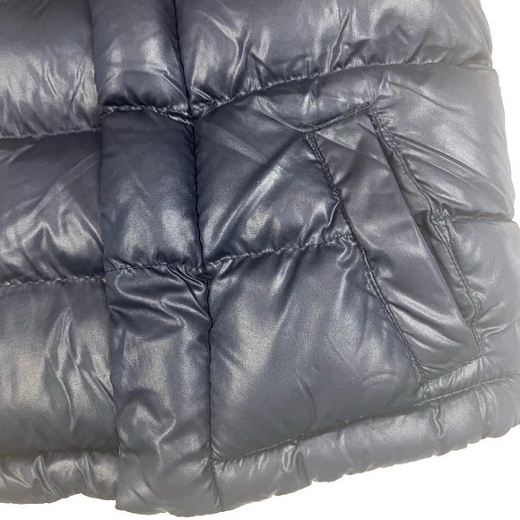 Oshkosh B'Gosh Toddler Size 2T Puffer Vest Dark Blue with Lined Plaid Button Zip - Picture 3 of 10